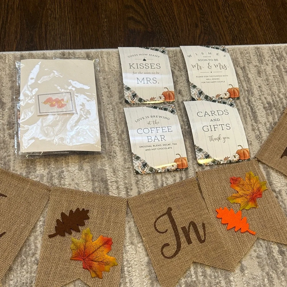 Fall Bridal Shower decor